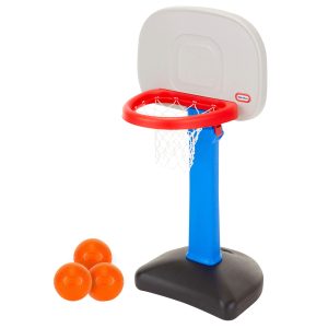 Limited Batch PrimeGear TotSports™ Easy Score™ Basketball Set with 3 Basketballs Easy to Clean